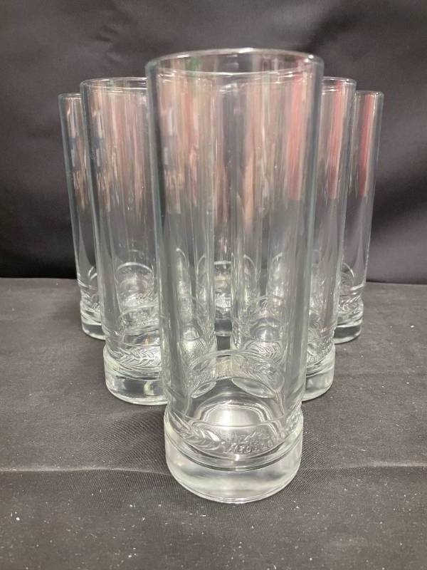 4 WIDMER Brothers Brewing Nucleated Pint Glasses Beer Glass 16 oz. NEW