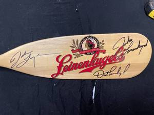 lot 59 image: Signed Leinenkugels paddle