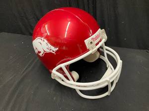 lot 136 image: Arkansas NFL Riddell replica helmet, NIB