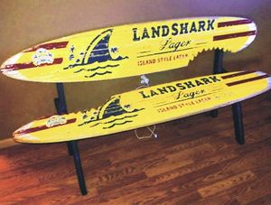 lot 77 image: Landshark surfboard bench, NIB