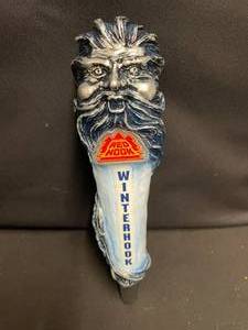 lot 36 image: Winter Hook winter face sculpted tap handle, New
