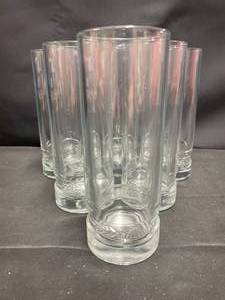 lot 50 image: Lot of 6 Red Hook nucleated pint glasses, New