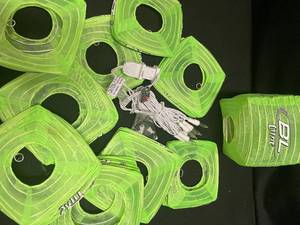 lot 121 image: Bud Light Lime paper lantern style patio lights, NIB