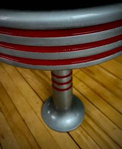 RESTORED 1930S SODA FOUNTAIN STOOLS