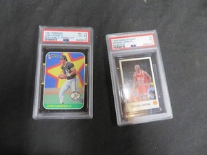 PSA GRADED MICHAEL JORDAN & JOSE CANSECO CARDS