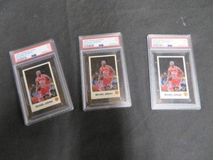 3, PSA GRADED 1990 MICHAEL JORDAN CARDS