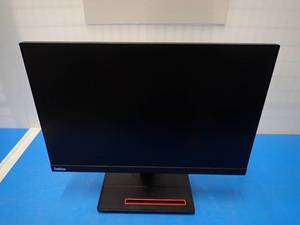 lot 64 image: Lenovo&nbspT23d-10 23 Monitor  Includes power cable and stand  broken HDMI port  has a rattle inside but is functional