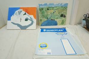canvas and drafting paper