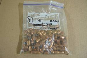 lot 155 image: 91 45 Cal 230 Gr JHP Bullets