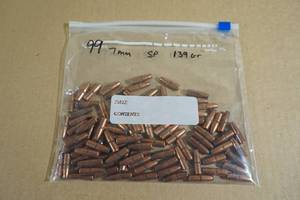 lot 161 image: 99 7mm Cal 139 Gr SP Bullets