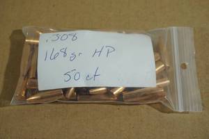 lot 162 image: 50 .308 168 Gr HP Bullets