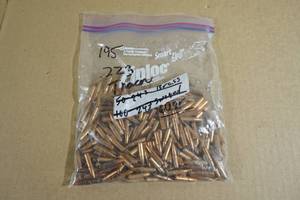 lot 165 image: 195 .223 60 Gr Bullets - Bag Marked Tracer, Not All Orange Tipped
