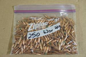 lot 167 image: 250 .223 62 Gr Green Tip Bullets
