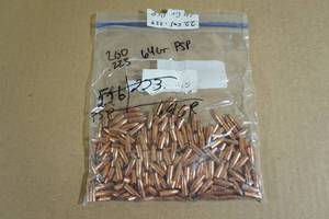lot 168 image: 200 .223 64 Gr SP Bullets