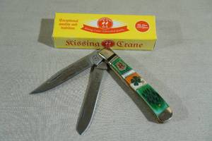 lot 55 image: Kissing Crane 2019 St Patricks Day Limited Edition Pocket Knife - KC5440
