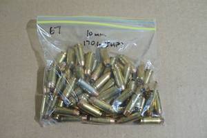 lot 60 image: 67 Reloaded 10mm 170 Gr JHP Ammo