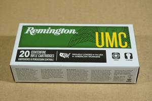 lot 107 image: 20 Remington UMC .223 Rem 55 Gr FMJ Ammo
