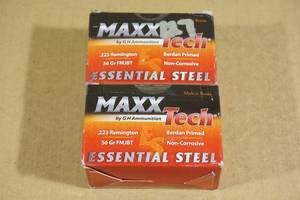 lot 108 image: 40 Maxx Tech .223 Rem 56 GR FMJ BT Ammo