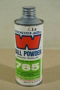lot 131 image: Partial Can Winchester 785 Ball Gun Powder