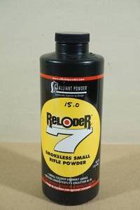 lot 134 image: Partial Can Alliant Reloder 7 Smokeless Small Rifle Gun Powder
