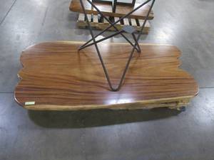 Solid Wood Live Edge Walnut Dining Table With 1 Large Metal Star Base, Slight Scratch And Dent. Approximate Dimensions 78 x 36 x 2 14 - Slight mold growth from sitting in warehouse (can be sandedremoved) NO RESERVE