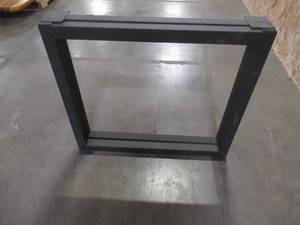 2 Metal Square Dining Table Bases. Dimensions 31 12 x 2 x 27 Tall.