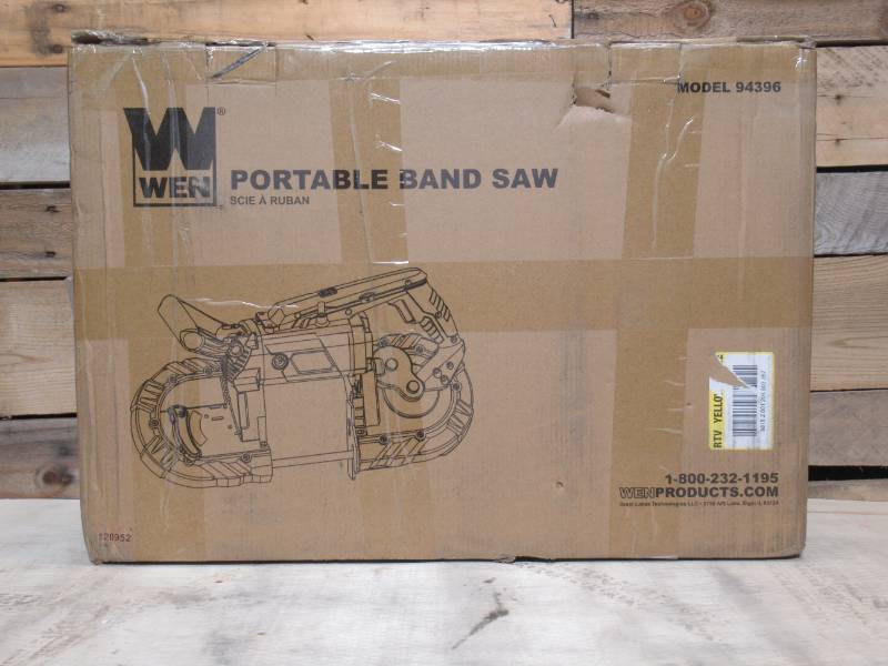 lot 13 image: WEN 94396 10-Amp 5-Inch Variable Speed Handheld Portable Band Saw for Metal
