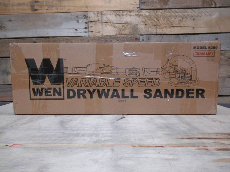 lot 19 image: WEN 6369 Variable Speed 5-Amp Drywall Sander with 15-Foot Hose