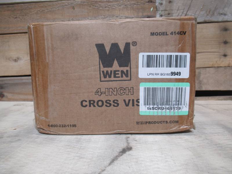 lot 23 image: WEN 414CV 4.25-Inch Compound Cross Slide Industrial Strength Benchtop and Drill Press Vise
