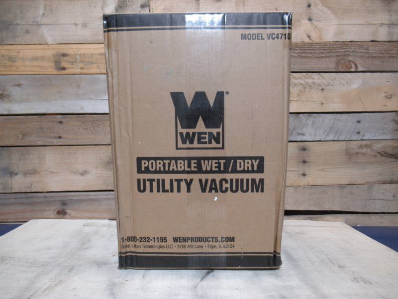 lot 27 image: WEN VC4710 10-Amp 5-Gallon Portable HEPA WetDry Shop Vacuum and Blower with 0.3-Micron Filter, Hose, and Accessories