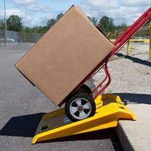 lot 25 image: Stalwart Portable High-Density Curb Ramp with 1000 lbs. Weight Capacity