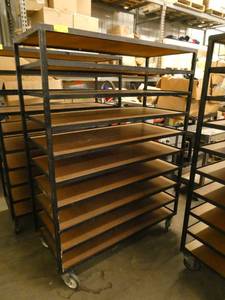 Nice shelving cart on wheels 20 x 45 x 62 tall