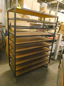Nice shelving cart on wheels 20 x 45 x 62 tall