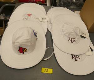 7 Adidas Safari Sun Hats - Cardinals and Texas A&M