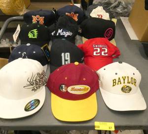 12 hats of various teams