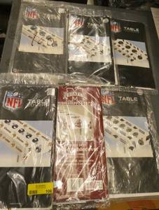 SIX team plastic table covers including the Vikings