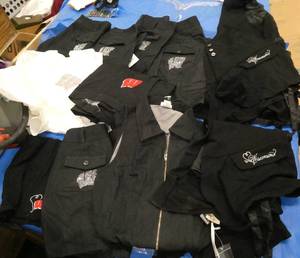 Lot of Wisconsin Badgers clothing - Shorts, Vests, Shirts, jumpers