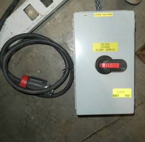 Safety switch 230vac, 3 ph, 40A