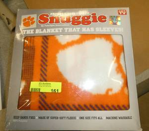 Clemson snuggie blanket with sleeves