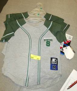 5 Starter Brand Michigan State Jersey shirts Boys size Med