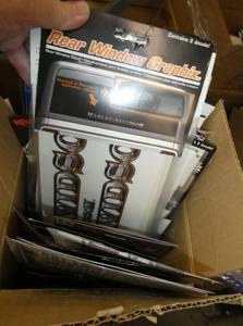 Box of approx 80 various decals