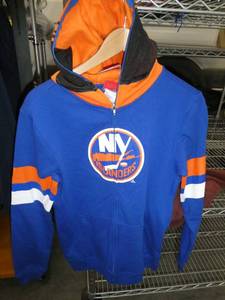 New York Islanders Face Off Hoodie Boys Large 1416 by Reebok