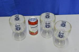 lot 38 image: 3 Miller Lite Goblets
