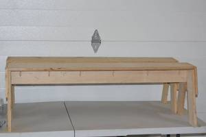 2 Saw horses roughly 39x8x15
