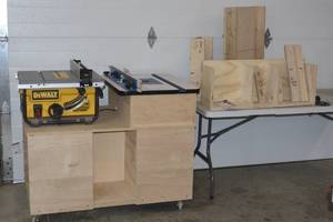 DeWalt Contractors Saw, Rockler router table with porter cable 7500 3-14 HP series router