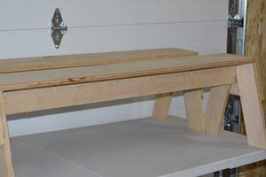 2 Saw horses roughly 39x8x15