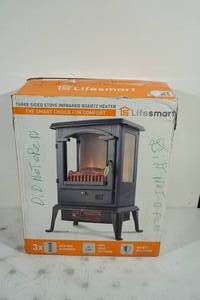 lot 43 image: LifeSmart Three Sided Stove Infrared Heater