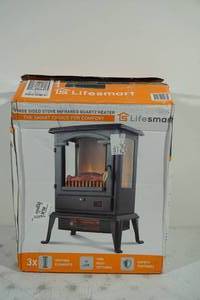 lot 40 image: LifeSmart Three Sided Stove Infrared Heater