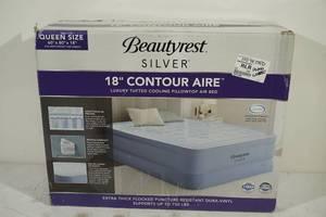 lot 46 image: Beautyrest Silver 18 Contour Aire Queen Mattress