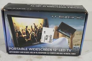 lot 63 image: Trexonic Portable Widescreen 12 LED TV
